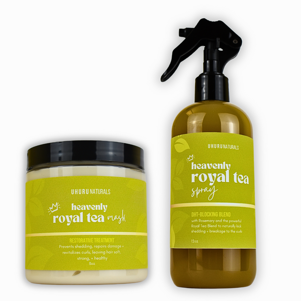 Uhuru Naturals Heavenly Royal Tea Bundles (Spray & Mask Set)