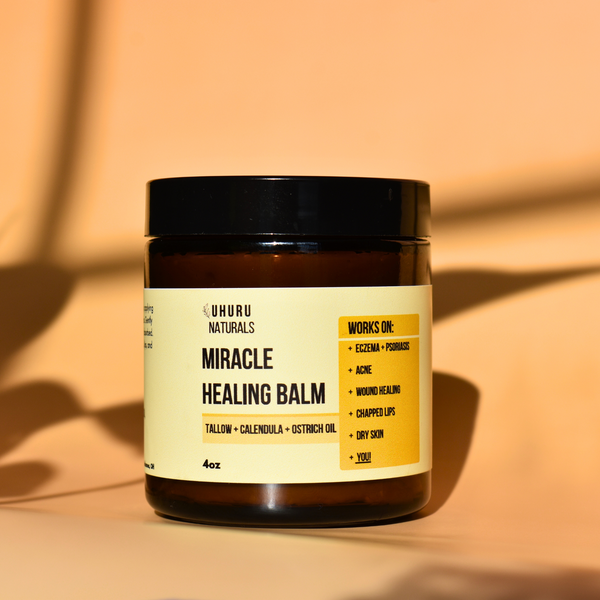 Miracle Healing Balm | 100% Grass-fed Suet Tallow, Manuka Honey, Calendula Flowers, Unscented