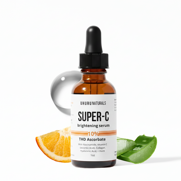 Super-C Brightening Face Serum | 10% THD Ascorbate Vitamin C + Hyaluronic Acid + Niacinamide for Glowing Skin
