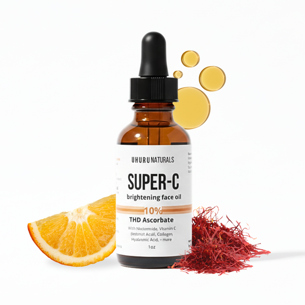 Super-C Brightening Face Oil | THD Ascorbate Vitamin C + Saffron Oil for Radiant Skin